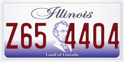 IL license plate Z654404