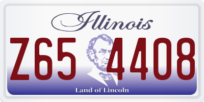 IL license plate Z654408