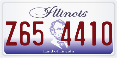 IL license plate Z654410