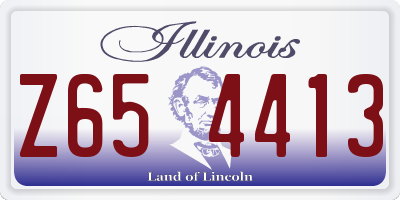 IL license plate Z654413