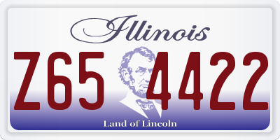 IL license plate Z654422