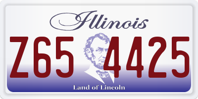 IL license plate Z654425