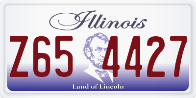 IL license plate Z654427