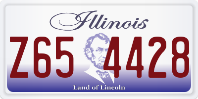IL license plate Z654428