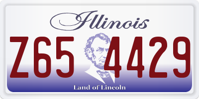IL license plate Z654429