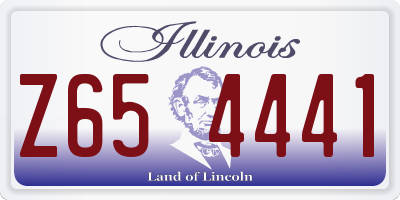IL license plate Z654441