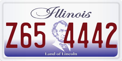 IL license plate Z654442