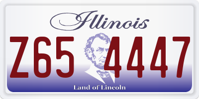 IL license plate Z654447