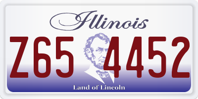 IL license plate Z654452