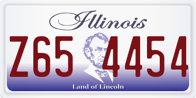 IL license plate Z654454