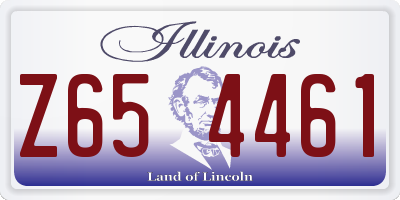 IL license plate Z654461