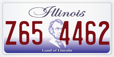 IL license plate Z654462