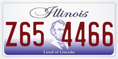 IL license plate Z654466
