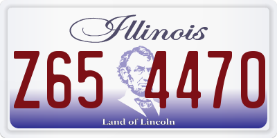 IL license plate Z654470