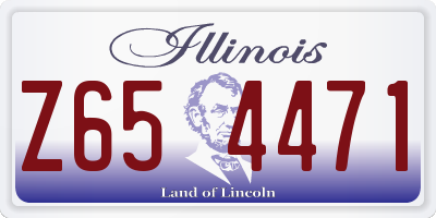 IL license plate Z654471