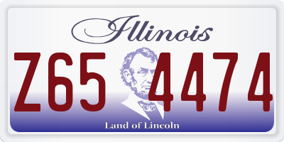 IL license plate Z654474