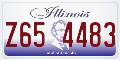 IL license plate Z654483