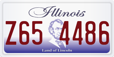 IL license plate Z654486