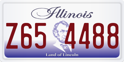 IL license plate Z654488