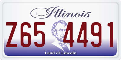 IL license plate Z654491