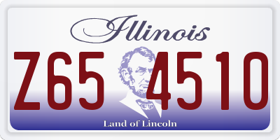 IL license plate Z654510