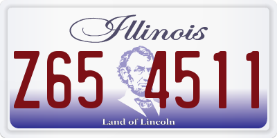 IL license plate Z654511