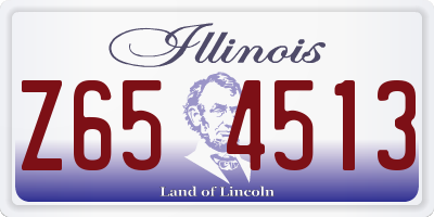 IL license plate Z654513