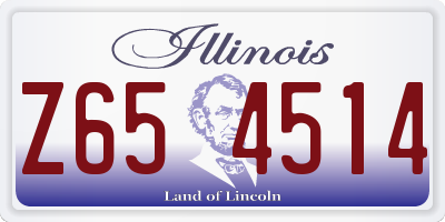 IL license plate Z654514
