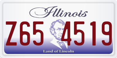IL license plate Z654519