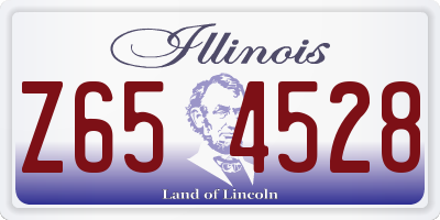 IL license plate Z654528