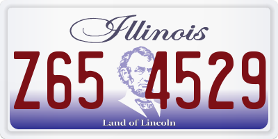 IL license plate Z654529