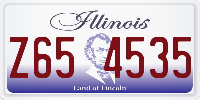 IL license plate Z654535