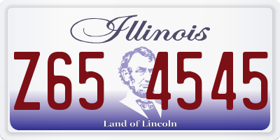 IL license plate Z654545