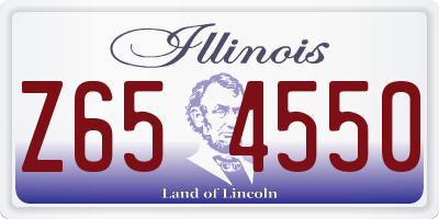 IL license plate Z654550
