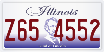 IL license plate Z654552