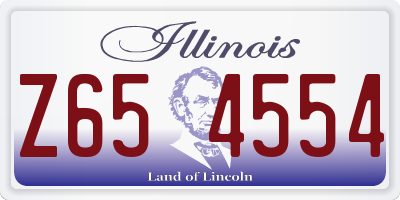 IL license plate Z654554