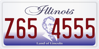 IL license plate Z654555