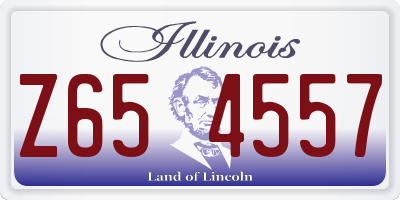 IL license plate Z654557