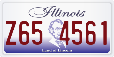 IL license plate Z654561