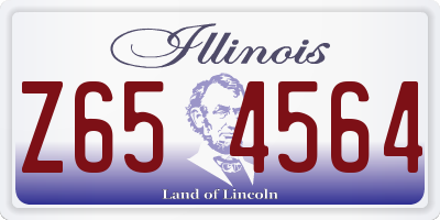 IL license plate Z654564