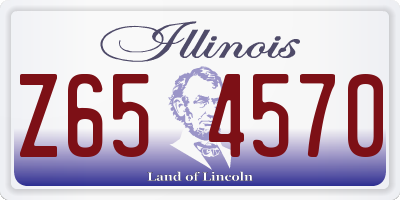 IL license plate Z654570