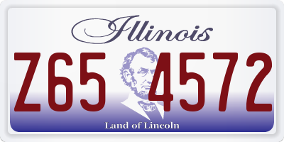 IL license plate Z654572