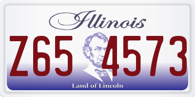 IL license plate Z654573