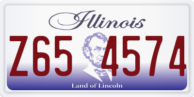 IL license plate Z654574