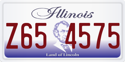 IL license plate Z654575