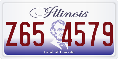 IL license plate Z654579