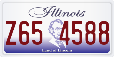 IL license plate Z654588