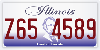 IL license plate Z654589