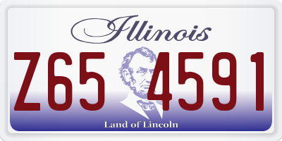 IL license plate Z654591