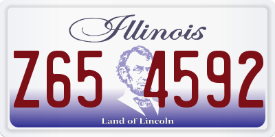 IL license plate Z654592